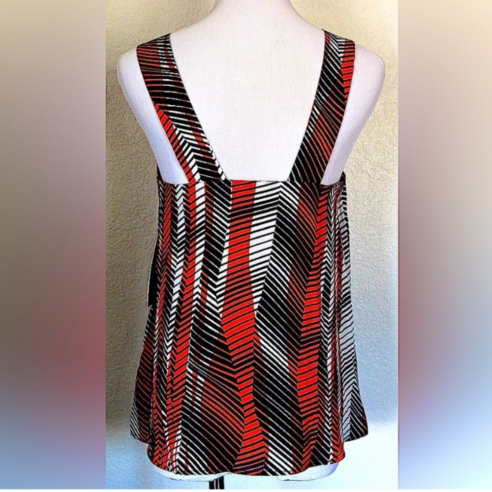 Zara Chevron Multi Color Top - Picture 6 of 7